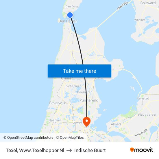 Texel, Www.Texelhopper.Nl to Indische Buurt map