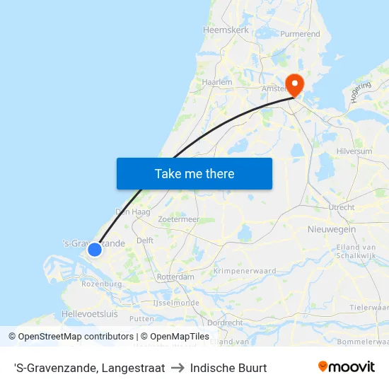 'S-Gravenzande, Langestraat to Indische Buurt map