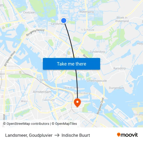 Landsmeer, Goudpluvier to Indische Buurt map