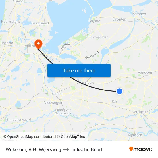 Wekerom, A.G. Wijersweg to Indische Buurt map