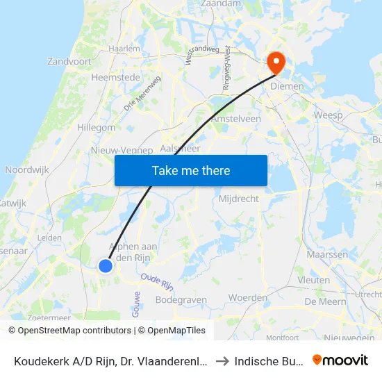Koudekerk A/D Rijn, Dr. Vlaanderenlaan to Indische Buurt map