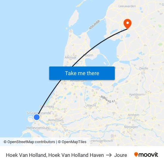 Hoek Van Holland, Hoek Van Holland Haven to Joure map