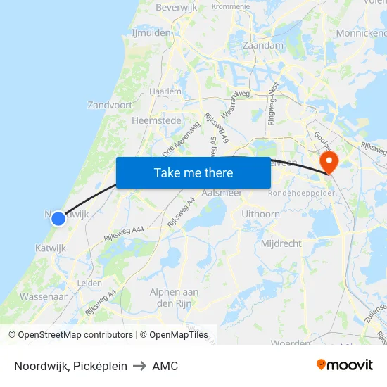 Noordwijk, Picképlein to AMC map