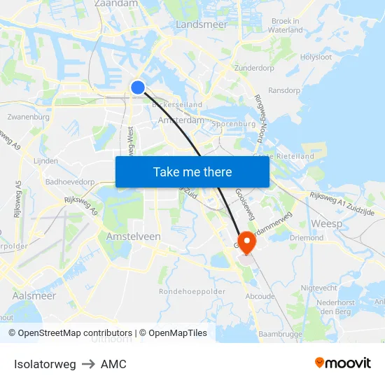Isolatorweg to AMC map