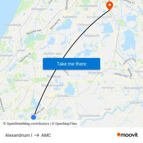 Alexandrium I to AMC map