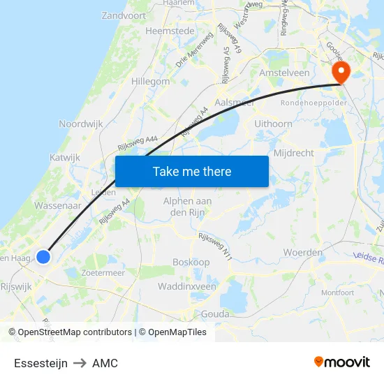 Essesteijn to AMC map