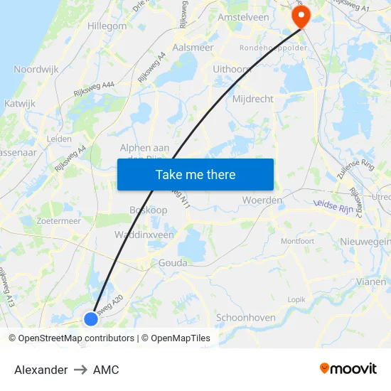 Alexander to AMC map