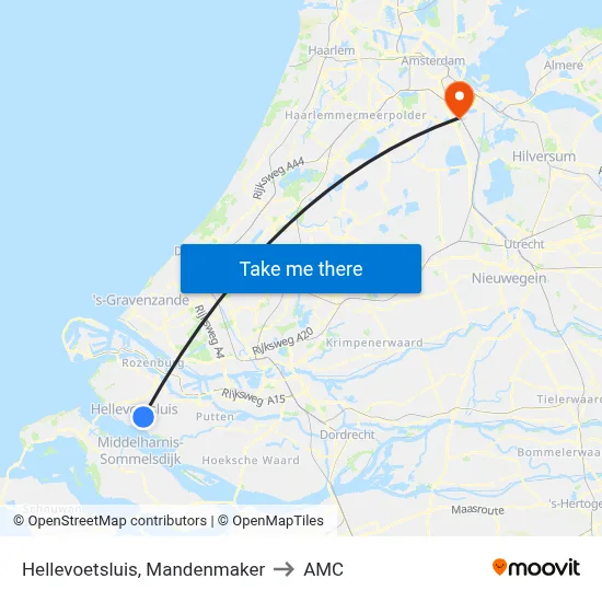 Hellevoetsluis, Mandenmaker to AMC map