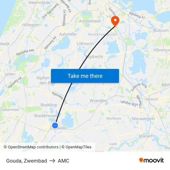 Gouda, Zwembad to AMC map