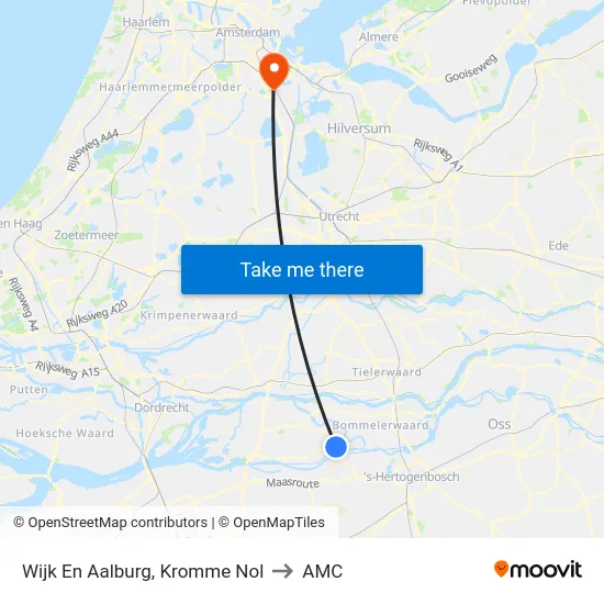 Wijk En Aalburg, Kromme Nol to AMC map