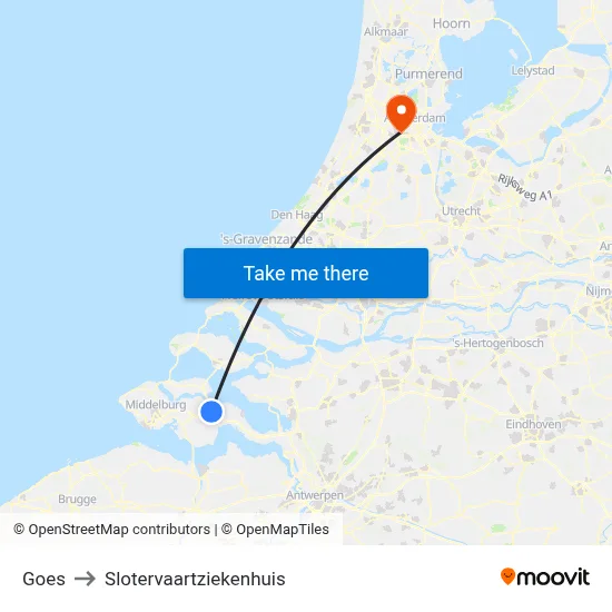 Goes to Slotervaartziekenhuis map