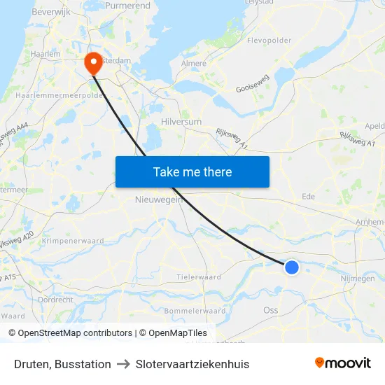Druten, Busstation to Slotervaartziekenhuis map