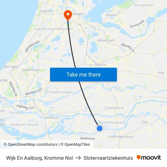 Wijk En Aalburg, Kromme Nol to Slotervaartziekenhuis map