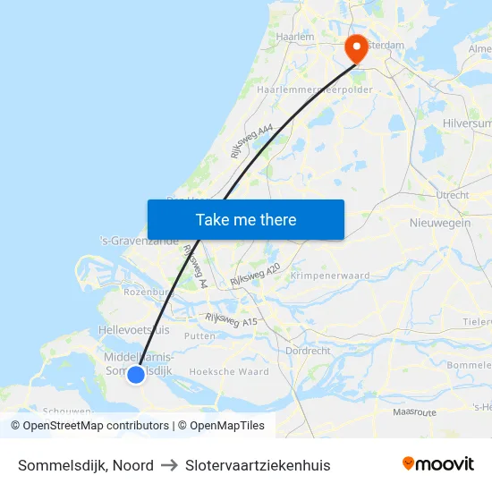 Sommelsdijk, Noord to Slotervaartziekenhuis map