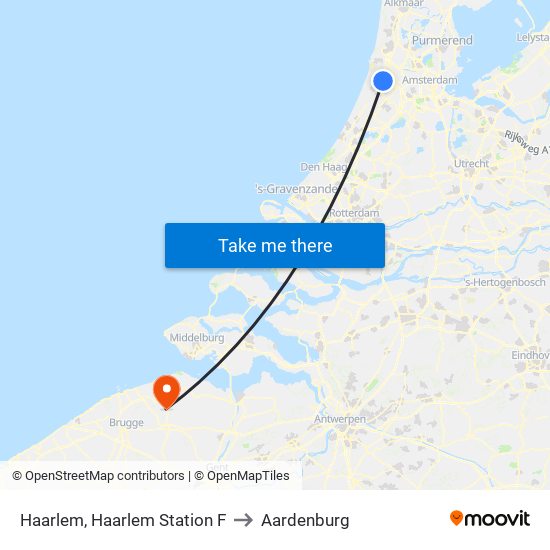 Haarlem, Haarlem Station F to Aardenburg map