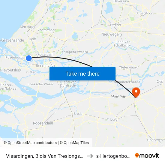 Vlaardingen, Blois Van Treslongstraat to 's-Hertogenbosch map