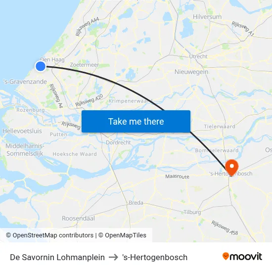 De Savornin Lohmanplein to 's-Hertogenbosch map