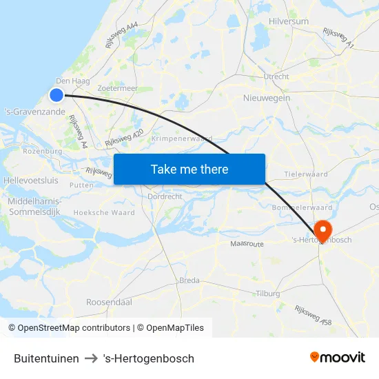 Buitentuinen to 's-Hertogenbosch map