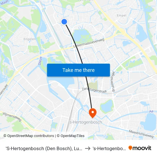 'S-Hertogenbosch (Den Bosch), Lugteren to 's-Hertogenbosch map