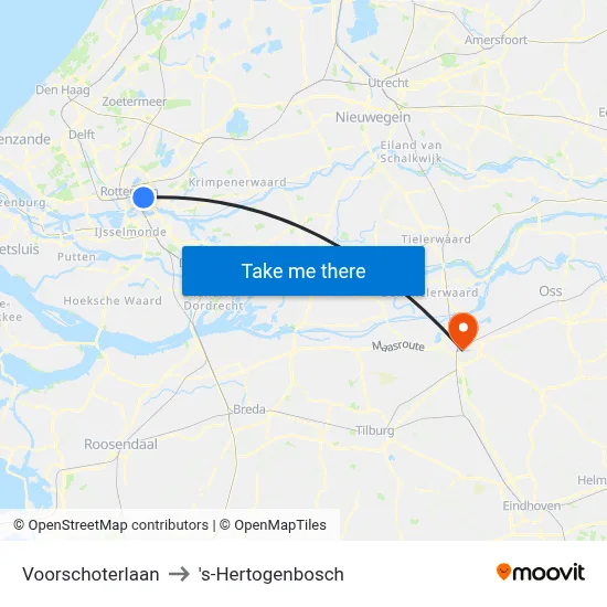 Voorschoterlaan to 's-Hertogenbosch map