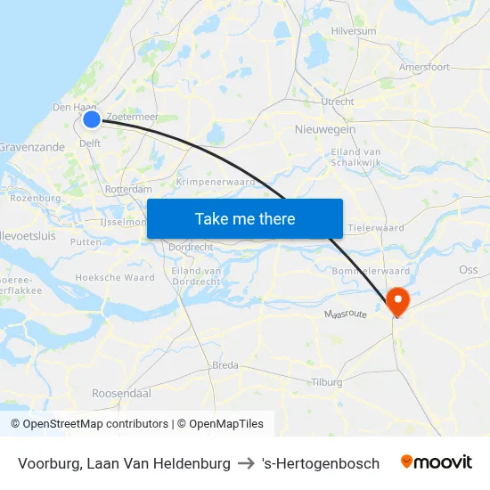 Voorburg, Laan Van Heldenburg to 's-Hertogenbosch map