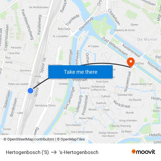 Hertogenbosch ('S) to 's-Hertogenbosch map