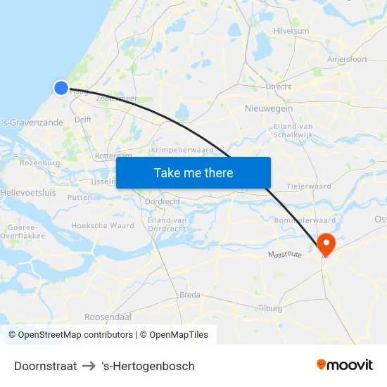 Doornstraat to 's-Hertogenbosch map