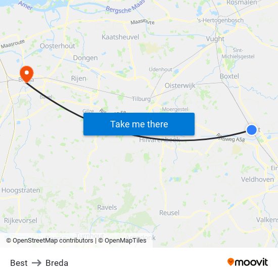 Best to Breda map