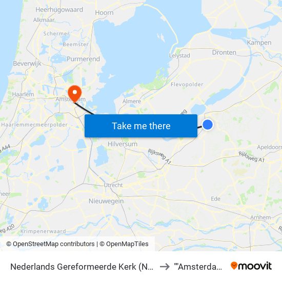 Nederlands Gereformeerde Kerk (Ngk) to ""Amsterdam"" map