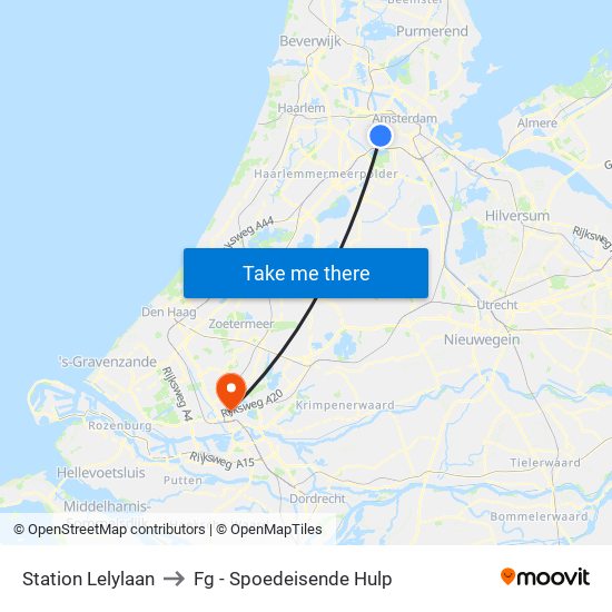 Station Lelylaan to Fg - Spoedeisende Hulp map