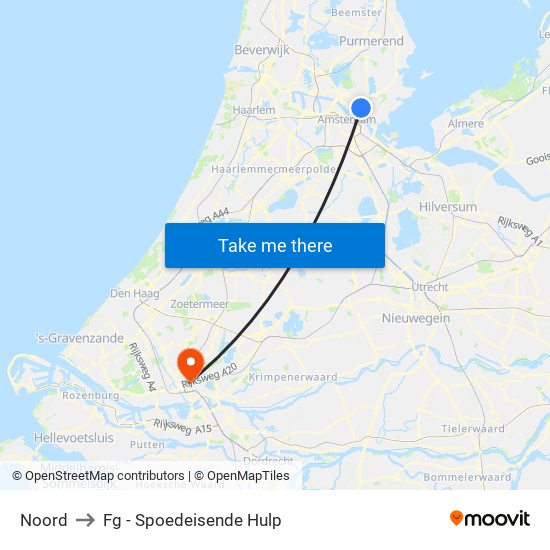 Noord to Fg - Spoedeisende Hulp map