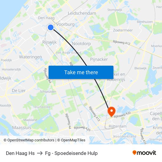 Den Haag Hs to Fg - Spoedeisende Hulp map