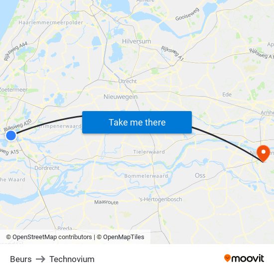 Beurs to Technovium map