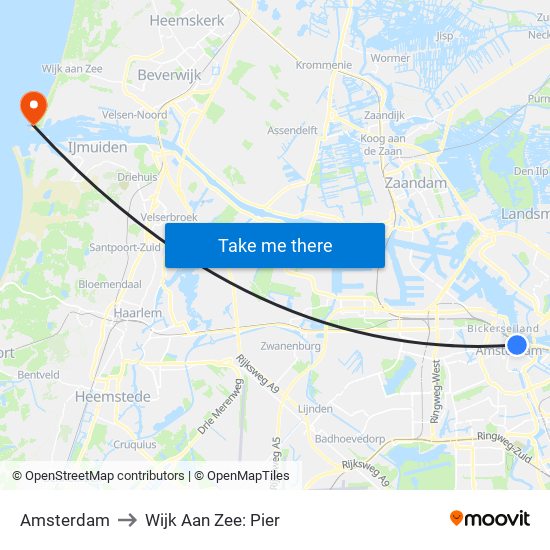 Amsterdam to Wijk Aan Zee: Pier map