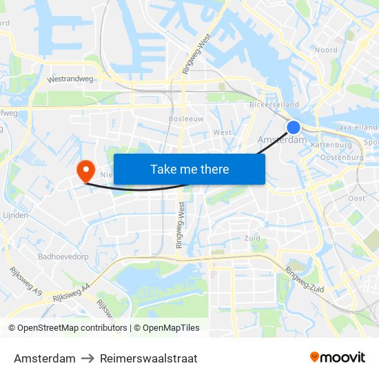 Amsterdam to Reimerswaalstraat map