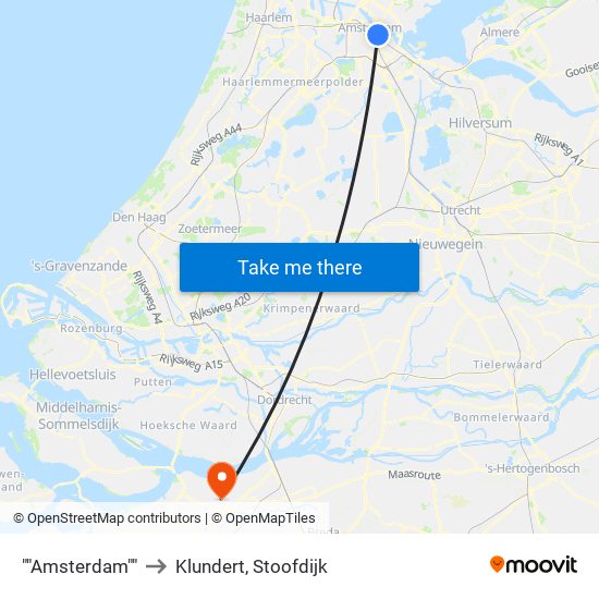 ""Amsterdam"" to Klundert, Stoofdijk map