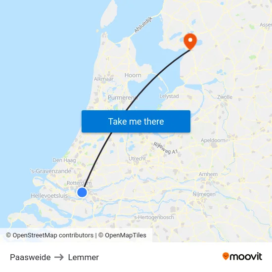 Paasweide to Lemmer map