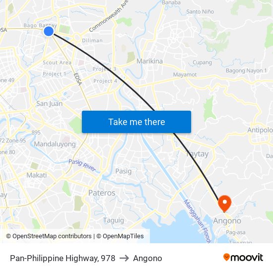 Pan-Philippine Highway, 978 to Angono map
