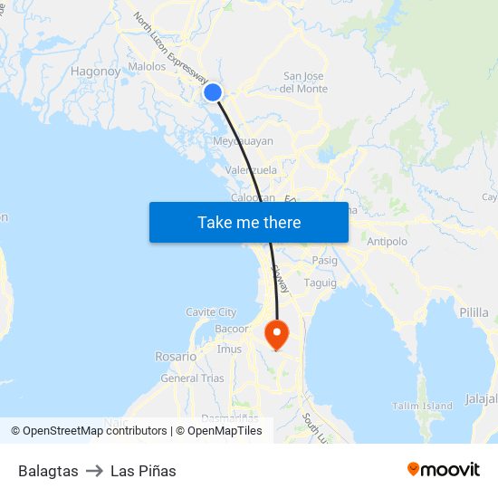 Balagtas to Balagtas map