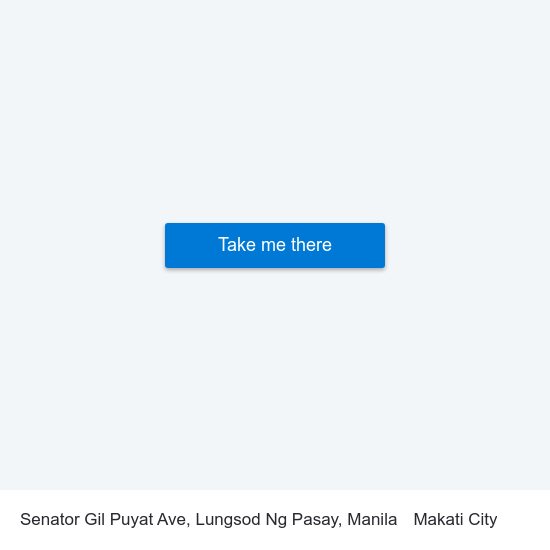 Senator Gil Puyat Ave, Lungsod Ng Pasay, Manila to Makati City map