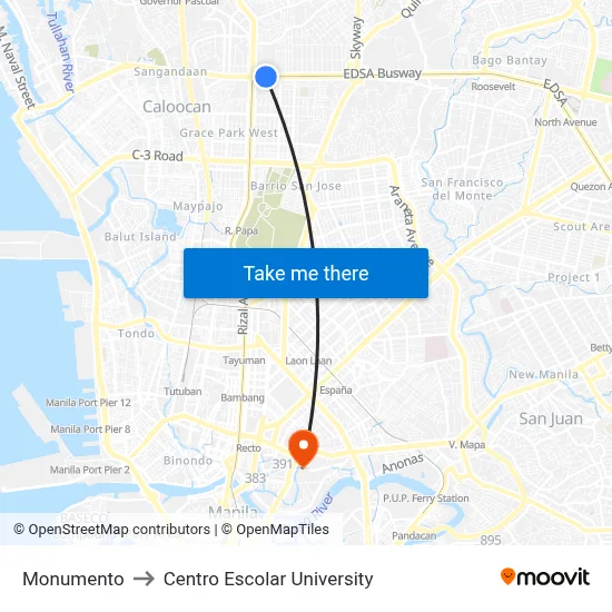 Monumento to Centro Escolar University map