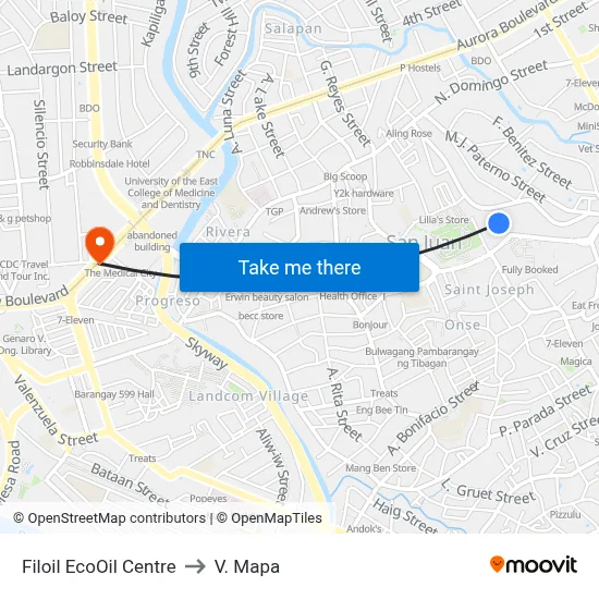 Filoil EcoOil Centre to V. Mapa map
