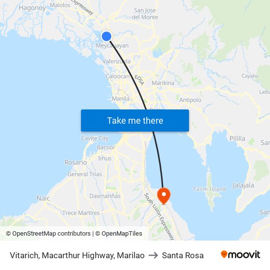 Vitarich, Macarthur Highway, Marilao to Santa Rosa map