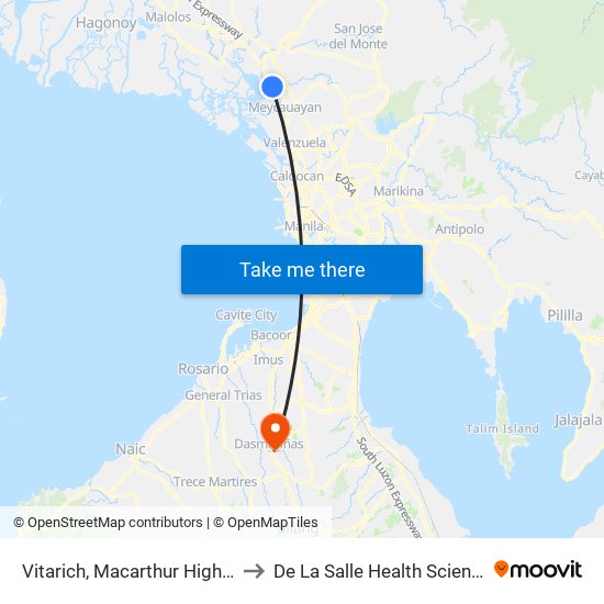 Vitarich, Macarthur Highway, Marilao to De La Salle Health Sciences Institute map