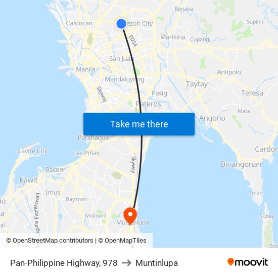 Pan-Philippine Highway, 978 to Muntinlupa map