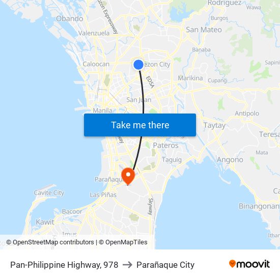 Pan-Philippine Highway, 978 to Parañaque City map