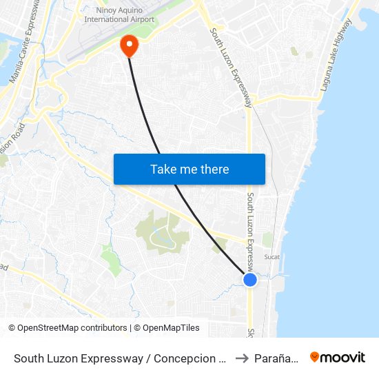 South Luzon Expressway / Concepcion St, Muntinlupa City, Manila to Parañaque City map