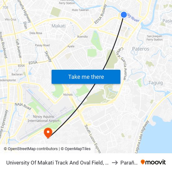 University Of Makati Track And Oval Field, Dr Jose P. Rizal Extension, Makati City, Manila to Parañaque City map