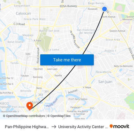 Pan-Philippine Highway, 978 to University Activity Center - PLM map