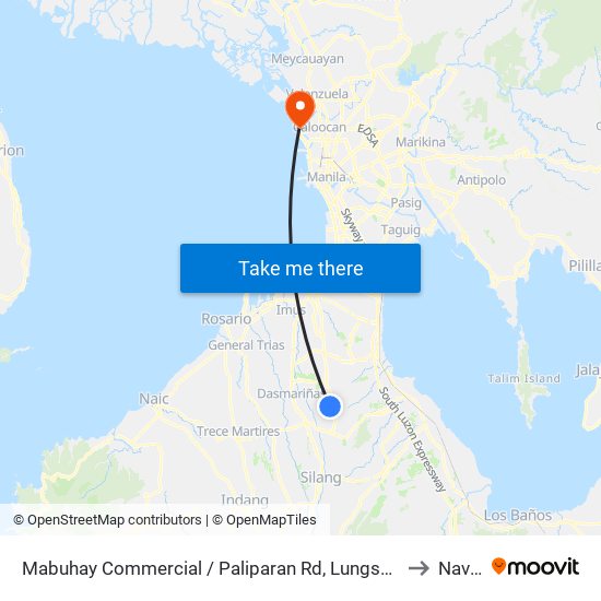 Mabuhay Commercial / Paliparan Rd, Lungsod Ng Dasmariñas, Manila to Navotas map
